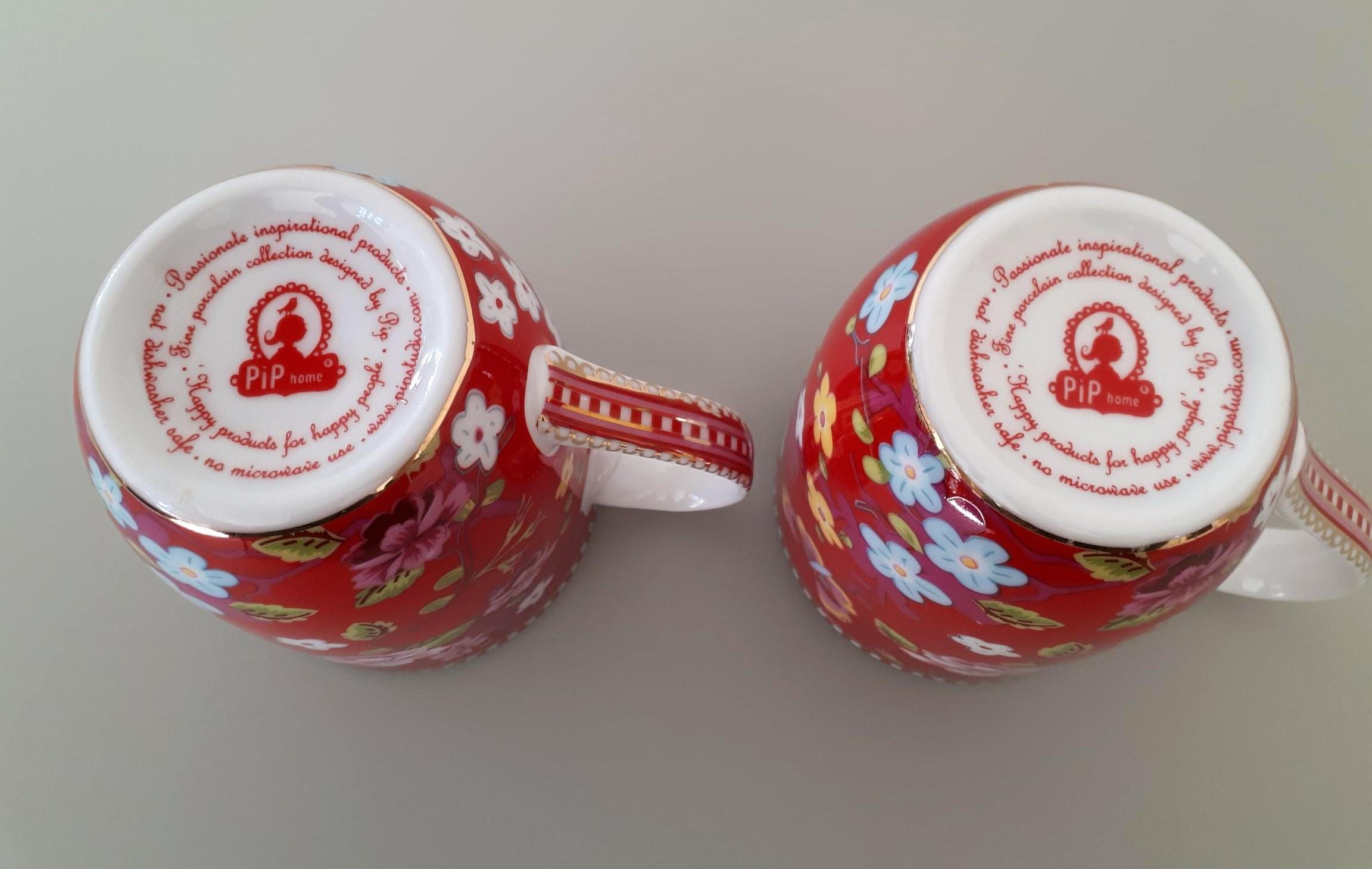 PIP Studio Amsterdam- Set of 2 Small 200ml / 7oz Porcelain Coffee