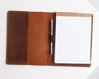 Personalized notepad cover, Custom notebook cover, Leather journal personalized, Leather journal cover a5,Mens journal leather