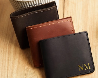 Personalized wallet for men, 40th birthday gifts for him, Mens leather wallet, Engraved wallet for men, Custom wallet for men