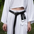 Skirt hike belt, Leather skirt hikes, Leather skirt chasers, Renaissance skirt hikes, Renaissance women belt, Leather belt loop product logo
