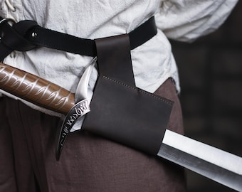 Viking sword scabbard, Knight sword holder, Leather sword case, Leather sword sheath, Belt sword scabbard, Leather sword holder