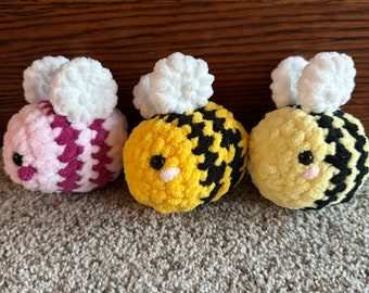 Hand-made, Crochet Bee Keychain