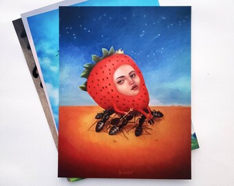Strawberry Queen - letter size print