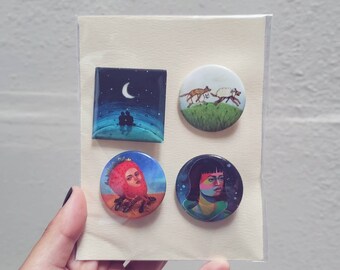 BrokeBot Pins: Pack of 4