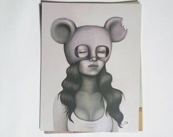 Masked Sorrow - letter size print