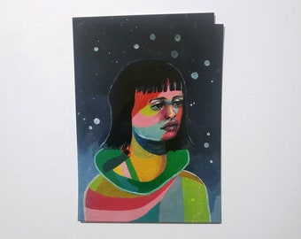 Spaced Out - postcard size print