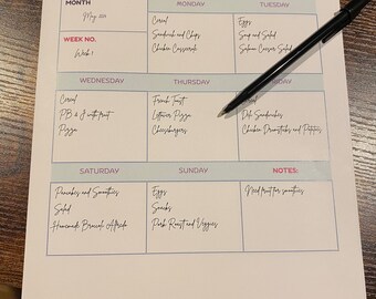 Wochenkarte leicht gemacht