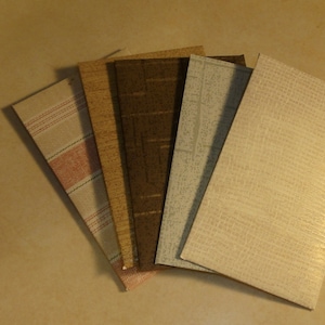 5 Coin Envelopes made from Wallpaper samples