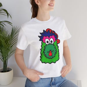 Philadelphia Phillies Phanatic T-Shirt, Game Day Light Weight Cotton Tee, Baseball Gear