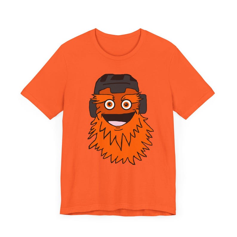 Philadelphia Flyers Hand Drawn Gritty T-Shirt, Philly Sports Gift, Men's T-Shirt, Broad Street Bullies Mascot Graphic Tee, NHL Hockey Shirt image 2