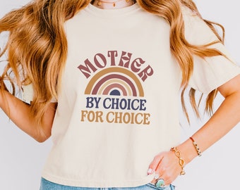 Fortpflanzungsrechte abgeschnittenes T-Shirt; Mutter zur Wahl nach Wahl Shirt; Kurzes Hemd; Damen Boxy Tee