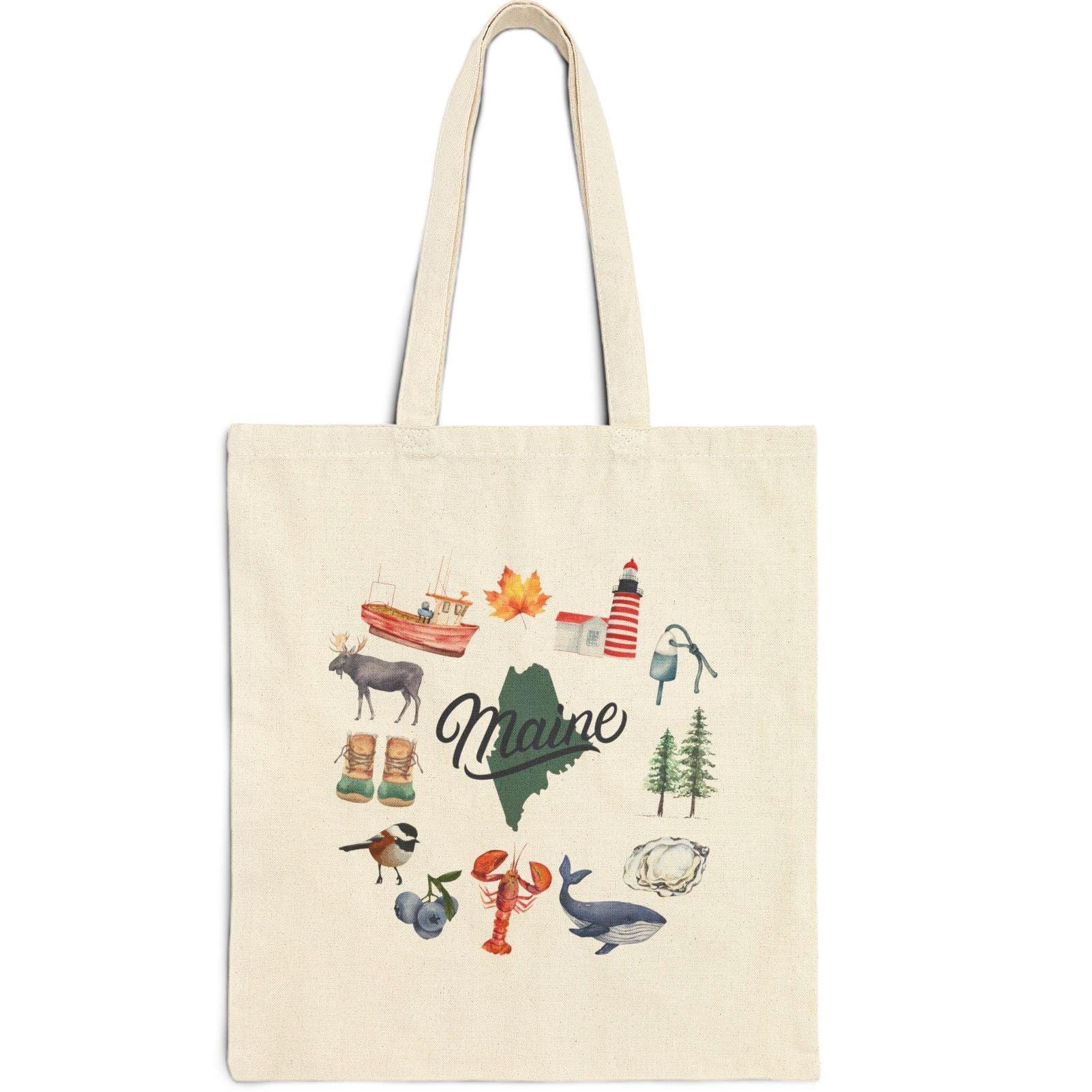 Iconic Maine Tote Bag; Cotton Canvas Tote Bag 15