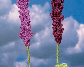 Lavendel, gehäkelte Blume