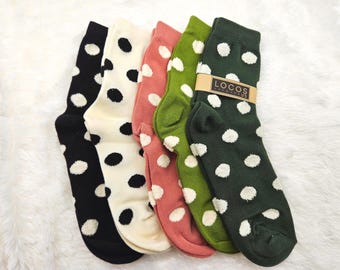 K-Premium Polka Cotton Socks
