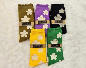 K-Premium Small Flower Socks
