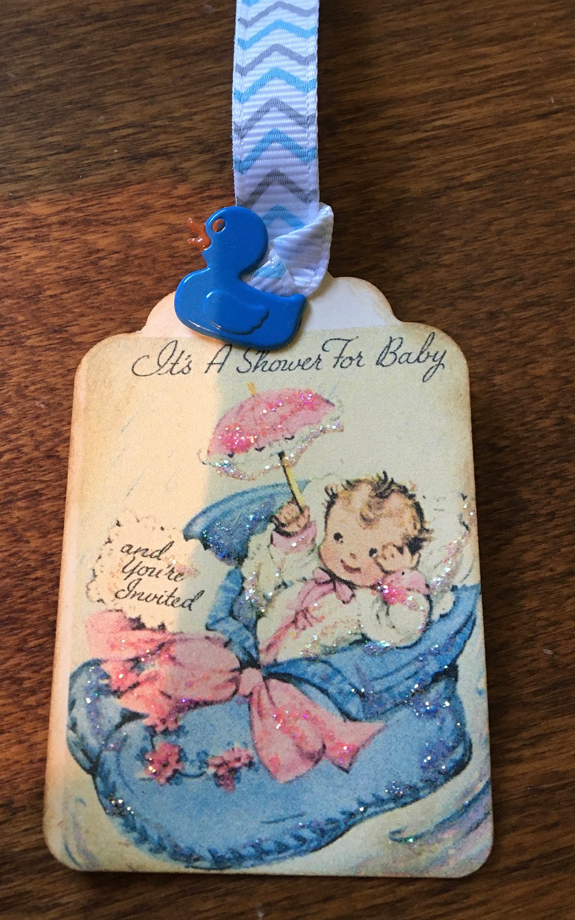 Baby Gift tags with images of vintage cards Etsy
