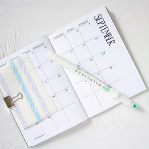 mini monthly planner start any month image 2