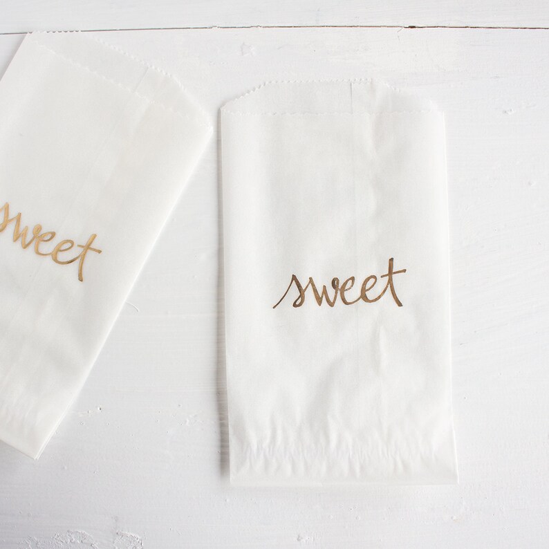 Sweet Glassine Treat Bags Etsy