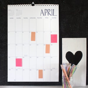 large wall calendar you choose the start month 12 months image 2