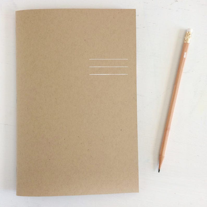 Kraft dot grid notebook Etsy
