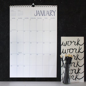 large wall calendar - you choose the start month | 12 months