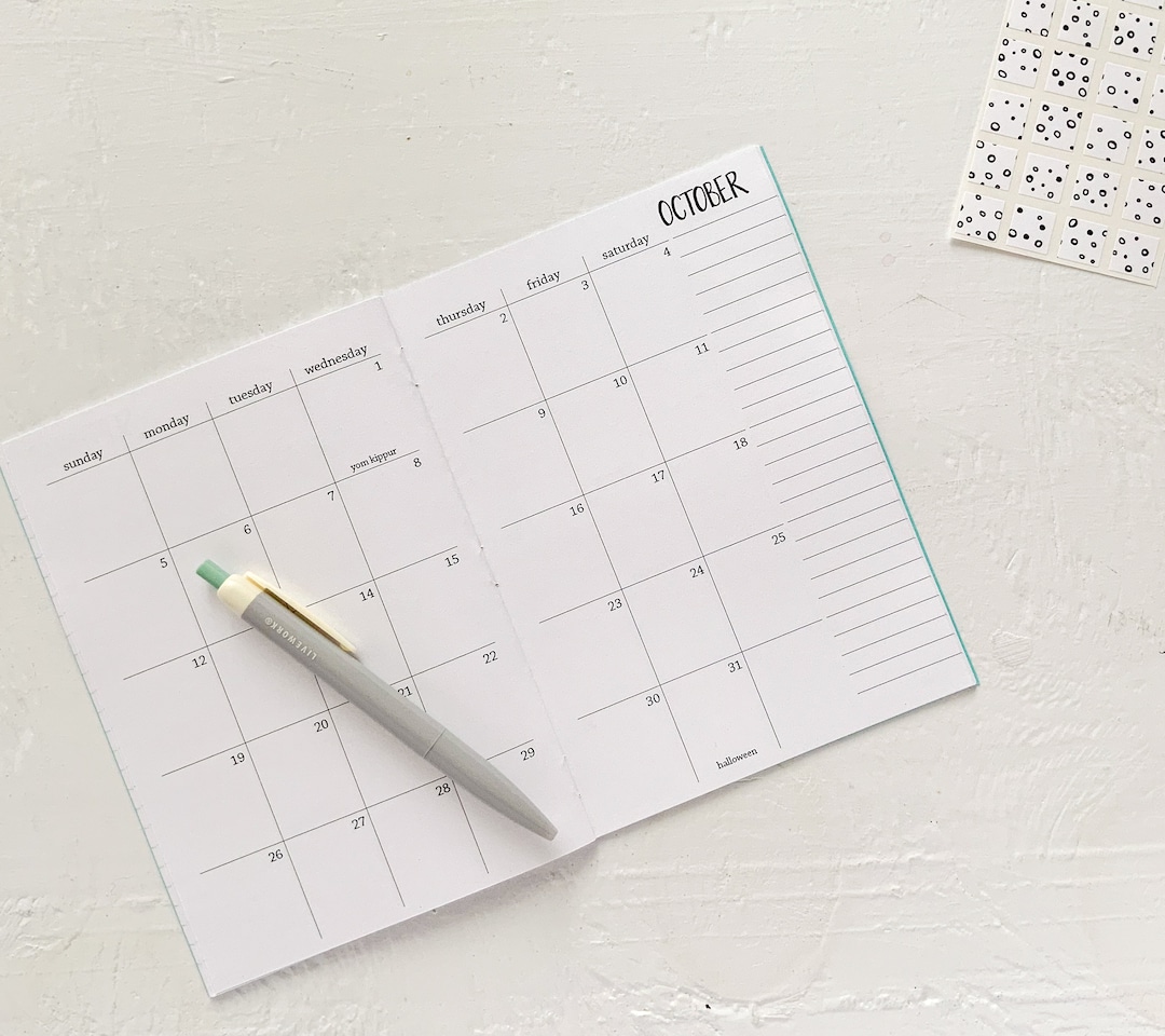 2025 5x7 Monthly Planner B6 Size Etsy