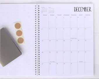Spiral Weekly Planner Start Any Month | Etsy
