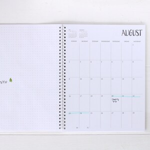 3 year large monthly spiral planner start any month 1 page per month image 3