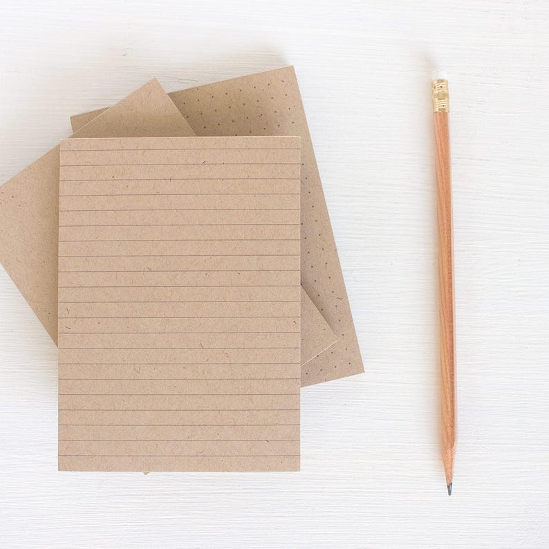 Kraft notepad Etsy