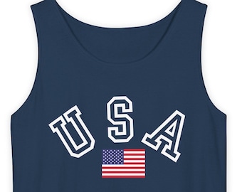 Débardeur drapeau américain Comfort Colors, chemise patriotique du 4 juillet