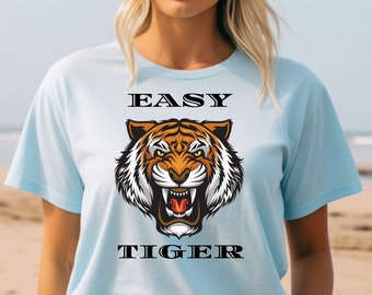 Comfort Colors Tiger Graphic Tee, Unisex Crewneck T-Shirt
