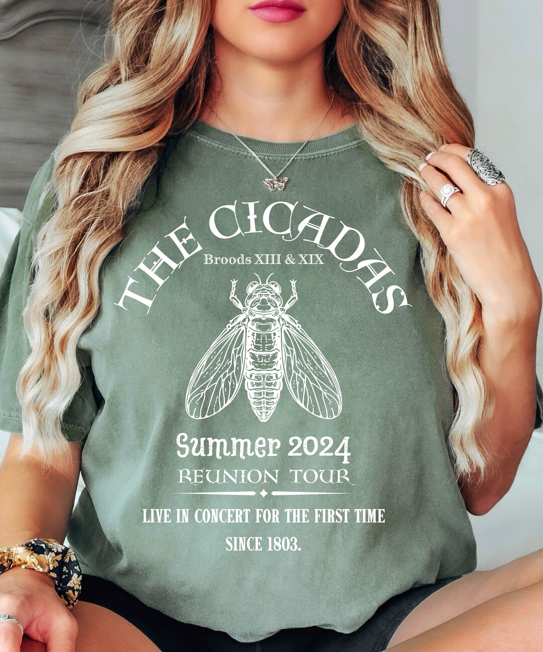 Cicada Shirt 2024 Cicada Reunion Tee Funny T Shirt Cicada Concert T Il Skij 
