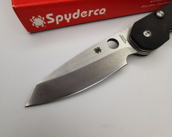 Mes SPYDERCO Zakmes - СРМ S30V, Toeristenmes, Mes Camping, Jachtmes