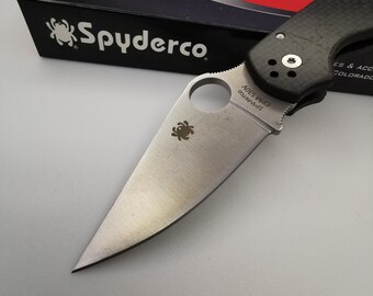 Couteau SPYDERCO CPM S30V, cadeau homme, cadeau petit ami, cadeau fête des pères, couteau de poche, cadeau couteau pliant pour mari.