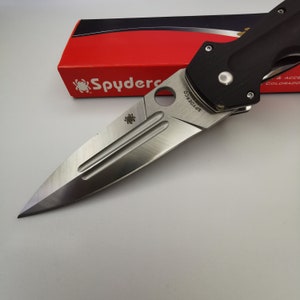 Knife SPYDERCO Pocket Knife CPM S30V, Micarta Handle Tourist Knife, Knife Camping, Hunting Knife, Folding Knife, Lockback Knife,