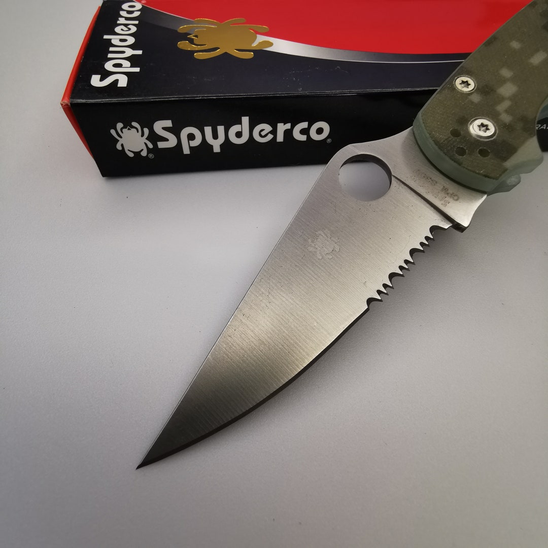 Knife SPYDERCO Pocket Knife CPM S30V Golden Colorado Tourist Knife ...