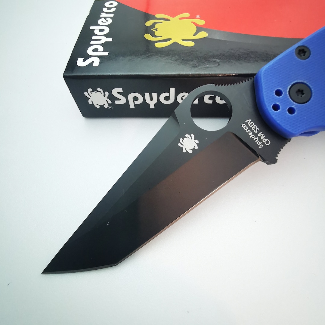 Knife SPYDERCO Pocket Knife CPM S30V Tanto Blade, Golden Colorado ...