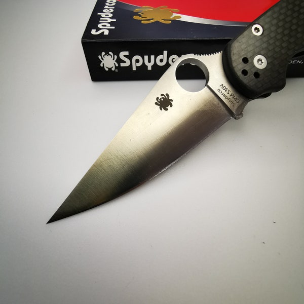 Knife SPYDERCO CPM S30V Pocket Knife, Mens Gift, Boyfriend Gift, Father's Day Gift, Pocket Knife, Folding Knife Gift for Husband.