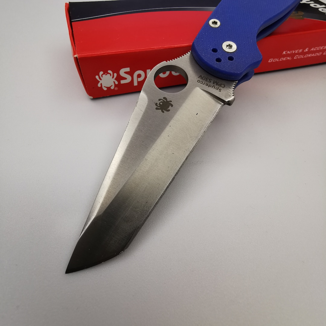 Knife SPYDERCO Pocket Knife CPM S30V Tanto Blade, Golden Colorado ...