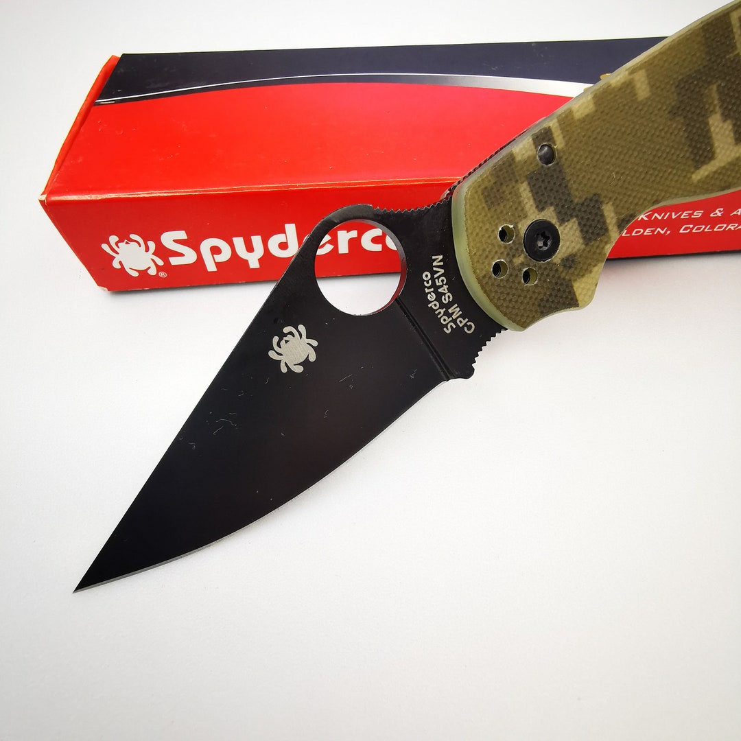 Knife SPYDERCO Pocket Knife CPM S30V Golden Colorado Tourist Knife ...