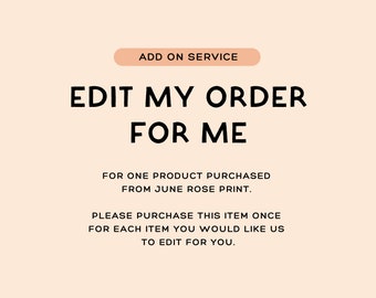 Customisation Add On | Edit My Template for Me | 24 Hour Turnaround