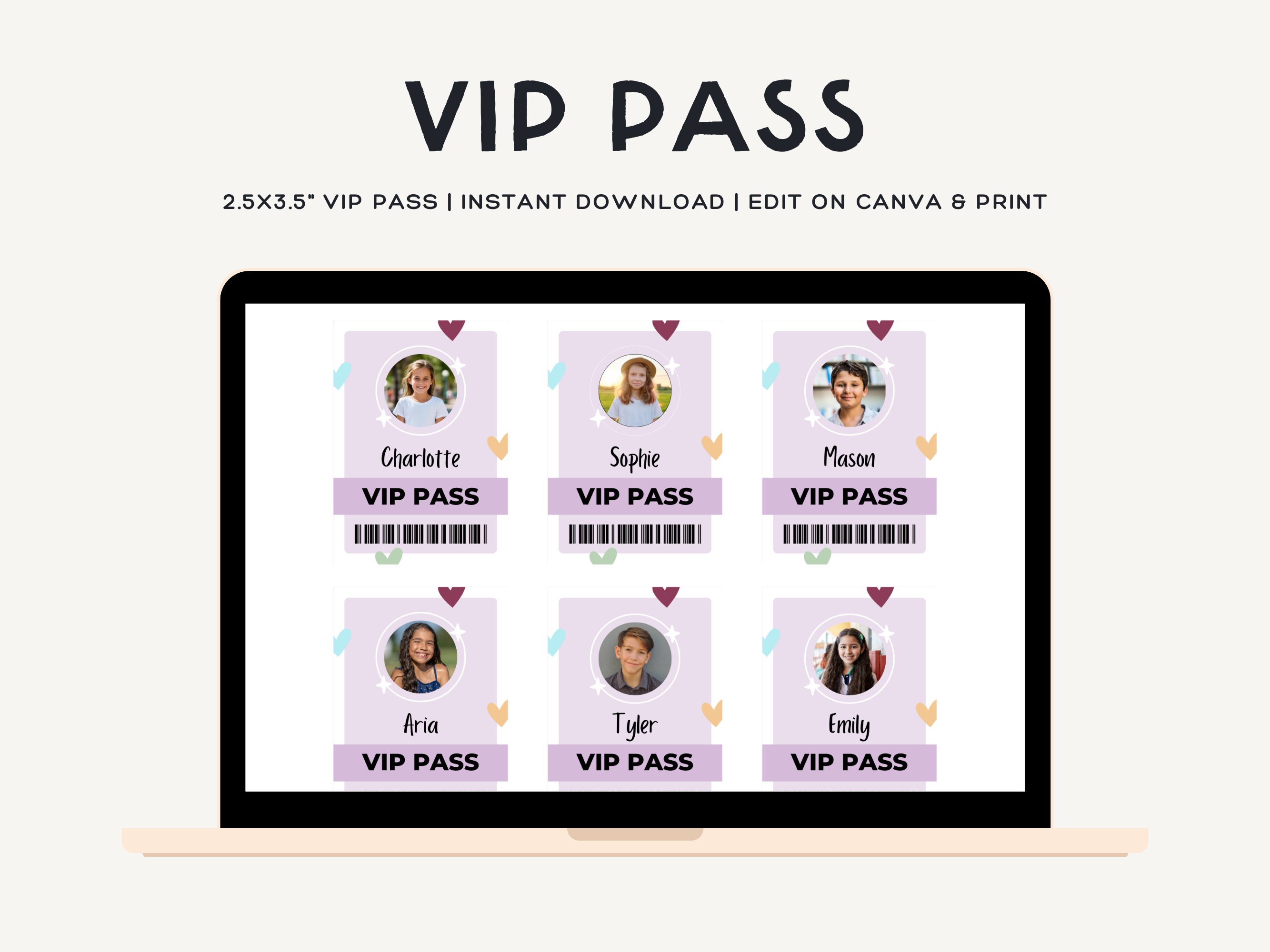 Through Pass Vip Editable VIP Pass | Canva Template | T Swift Eras Birthday Party Theme ...