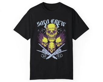 Unisex Garment-Dyed T-shirt skull crew