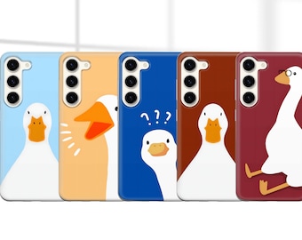 Lustige Gans Handyhülle Lustige Ente Hülle für Samsung Galaxy S24 S23 FE S22 Pro S21 Ultra A55 A35 A05