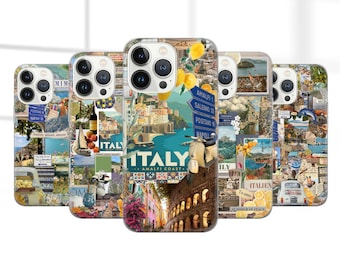 Italy Summer Phone Case - Amalfi Coast Trip Cover for iPhone 17 Pro Max,16e, 15, 14, 12 & Samsung S25 Ultra, S24 FE, A56, Pixel 10 XL, 9a, 8