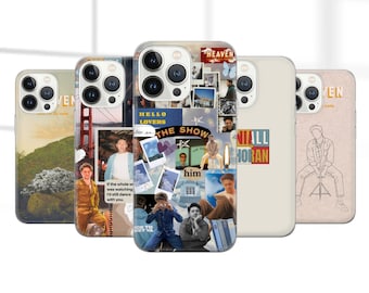 Funda estética con letras de Niall Heaven Cover para iPhone 17 Pro Max, 16e, 15, 14, 12 y Samsung S25 Ultra, S24 FE, A56, Pixel 10 XL, 9a, 8