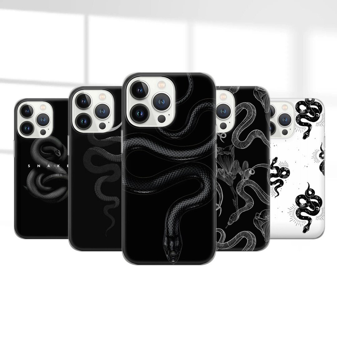 Snake Phone Protector Snake Phone Case Witchy Gothic Cover for iPhone 16, 15plus, 14, 13, 12 ...