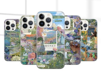 Claude Monet Phone Case - Painting Artwork Cover for iPhone 17 Pro Max, 16e, 15, 14, 12 & Samsung S25 Ultra, S24 FE, A56, Pixel 10 XL, 9a, 8