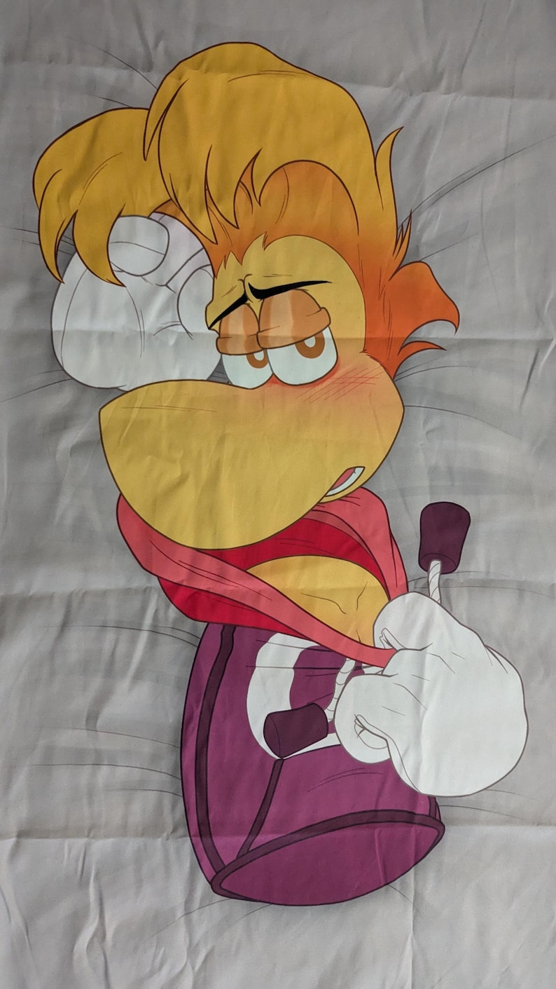 May include: A cartoon image of a character with a large yellow beak, yellow hair, and a red scarf. The character is wearing a purple outfit and white gloves. The character's expression is one of concern.