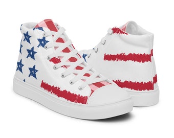 FLag Americana - Zapatillas altas de lona mujer